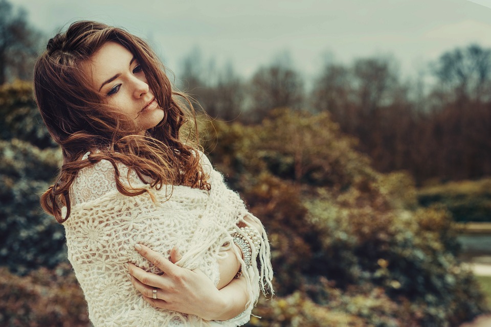 beautiful woman without wrinkles